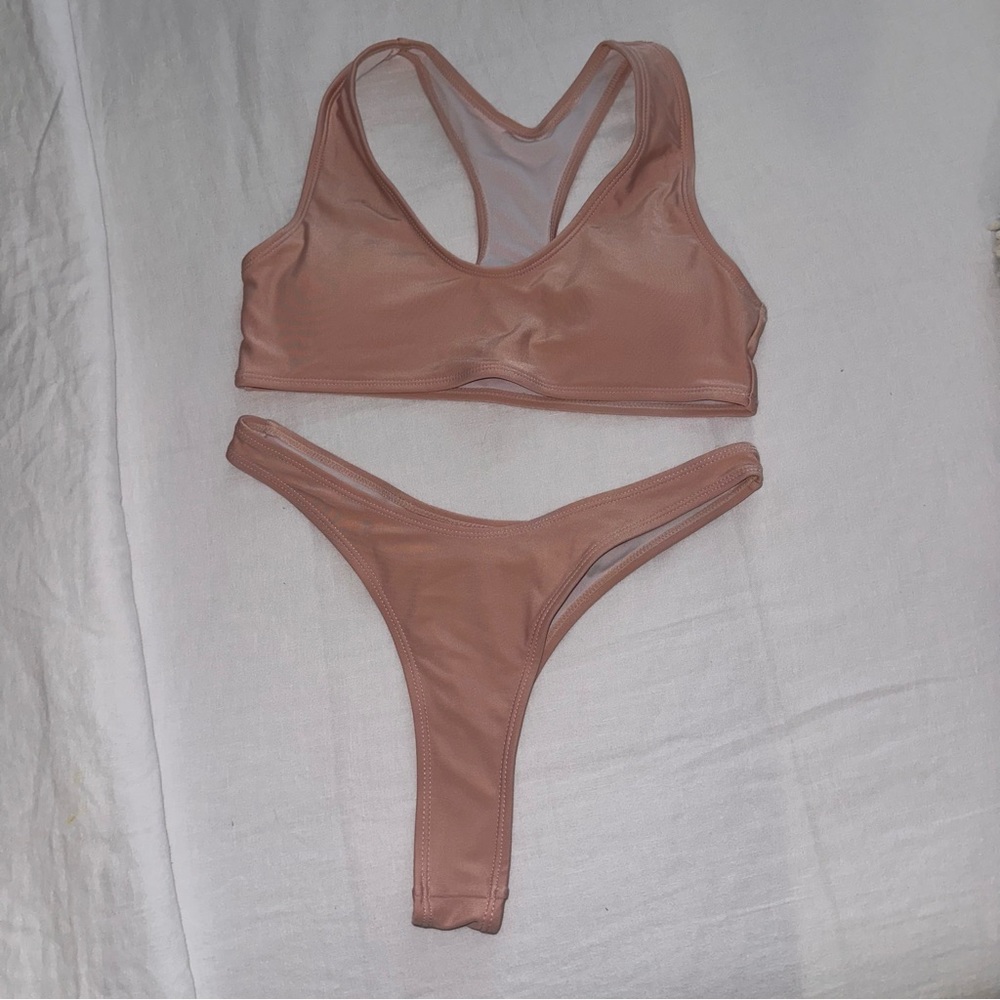 blush bikini set